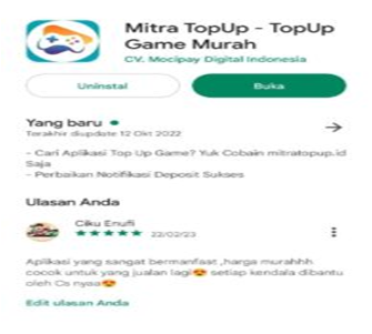 Aplikasi Mitra TopUp